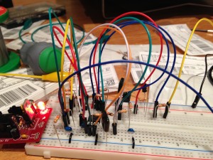 Breadboarding the circuit