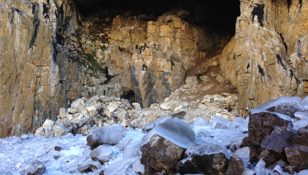 Glorious ice...and a cave!